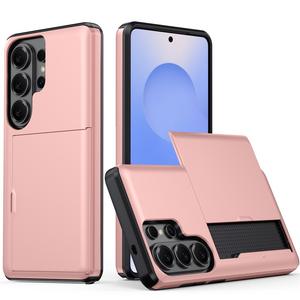 Funda <span class=keywords><strong>para</strong></span> Teléfono con Ranura <span class=keywords><strong>para</strong></span> Tarjetas <span class=keywords><strong>para</strong></span> Samsung S26 Ultra S25 Edge S24 Plus S23 FE, Resistente a Impactos, con Tarjetero y Función de Billetera - Product Image 1