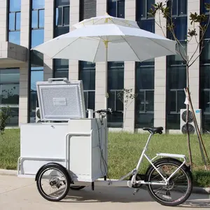 new design electric 3 wheels ice cream tricycle front load cargo for sale Icicle Tricycles Ice Cream Bike Mobile Ice Cream carts