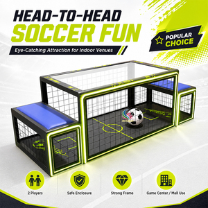 Nouvelle Machine de Jeu de Football Interactive Funpar, Table de Football à Monnayeur avec Interface Anglaise et Cadre Métallique pour le Divertissement - Product Image 5