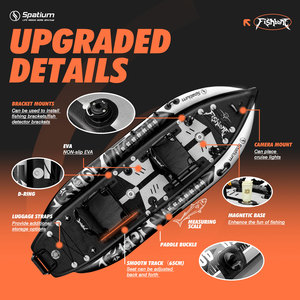 <span class=keywords><strong>Kayak</strong></span> Inflable Spatium para 2 Personas, Tabla de Paddle Surf Inflable para Pesca, Bote de Remo con Accesorios para Pesca - Product Image 3