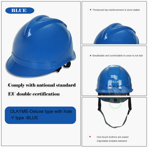 قبعة صناعية خفيفة الوزن معتمدة من أوشا مصنوعة من الألياف الزجاجية ومقاومة للصدمات للكهربائيين - Product Image 4