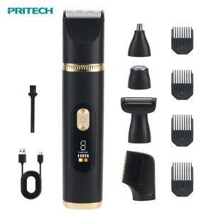 Recortadora <span class=keywords><strong>de</strong></span> Pelo Inalámbrica Recargable Impermeable IPX7, Afeitadora y Recortadora Corporal con Cuchilla <span class=keywords><strong>de</strong></span> Cerámica para Pecho, Piernas y <span class=keywords><strong>Vello</strong></span> Púbico - Product Image 1