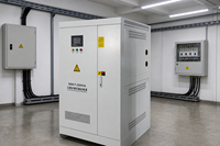 Stabilisateur de tension triphasé à régulation indépendante SBW-F-250KVA, tension d'entrée 280-480V, tension de sortie 380V, 415V et 440V