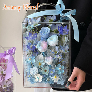 AM-PFE144 Ammy saint valentin préservé fleur jardin <span class=keywords><strong>Rose</strong></span> main boîte <span class=keywords><strong>éternelle</strong></span> <span class=keywords><strong>Rose</strong></span> fleur acrylique boîte <span class=keywords><strong>éternelle</strong></span> Roses mariage décor - Product Image 4