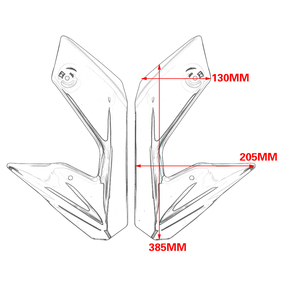 Racepro-Panel de cubierta lateral izquierda y derecha para motocicleta, carenado para BMW R1200GS LC 2013-2016R <span class=keywords><strong>1200GS</strong></span>, accesorios - Product Image 3