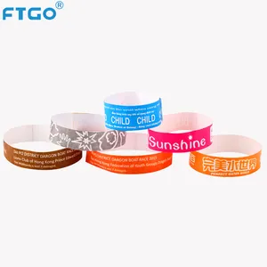 Bracelet Tyvek pour imprimante dragonne jetable confortable de bonne qualité en rouleau