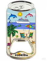 Décapsuleur personnalisé en forme de planche de surf, style plage, design moderne, souvenir, aimants de réfrigérateur en métal magnétique
