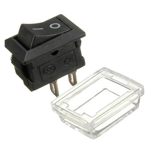 สวิตช์มินิ 2 ขา 10x15 มม. สีดำ เปิด-ปิด 6A 125V 3A 250VAC KCD1-101 สวิตช์โยก 10*15 มม. 2 ตำแหน่ง - Product Image 3