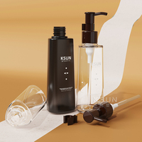 Bouteilles de shampooing mat givré de luxe 120ml 180ml 200ml bouteilles de shampooing de lotion en plastique pour l'emballage de soins de la peau