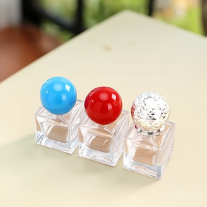 Square Perfume Bottles Transparent Glass Empty With Roller Ball For Sample Cosmetic Dispensing 5Ml Vials - Product Image 3