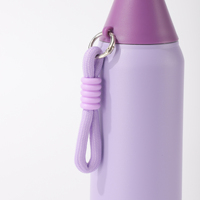 Bouteille d'eau portable en acier inoxydable à double paroi de 500 ml, isolée sous vide, sans BPA, anti-fuite, en forme de cola, pour le sport et le camping