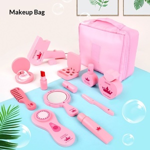 Juguete de Madera Weixuan para Niñas, Kit de Peluquería y Maquillaje de <span class=keywords><strong>Princesa</strong></span> Rosa, Juego de Imitación para Niños de 4 a 6 Años - Product Image 4