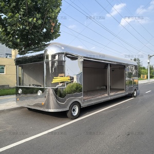 Горячая распродажа, мобильные пищевые грузовики из нержавеющей стали, заводская цена, кофейный прицеп, тележка для хот-догов, для конфет, чипсов - Product Image 6