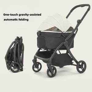 Carrito Plegable Portátil <span class=keywords><strong>para</strong></span> Perros con 4 Ruedas, Bolsa de Almacenamiento, <span class=keywords><strong>para</strong></span> Perros Pequeños y Medianos, con Doble Freno, Modelo PC206 - Product Image 3