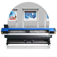 Impresora de Inyección de Tinta Ecológica Hancolor XP600/I3200, Cabezal de Impresión de 3.2m de Ancho, Plotter de Rollo a Rollo para Vinilo/FlexBanner/Revestimiento de Vehículos