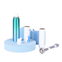 Aérosol nasal en aluminium vide avec buse nasale pour soins nasaux médicaux 100ml 150ml Impression personnalisée