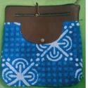 Bolsa de Mano de Lona con Estampado de Leopardo, Simple y Moderna, en Color Azul Algodón, Producto al por Mayor - Product Image 3
