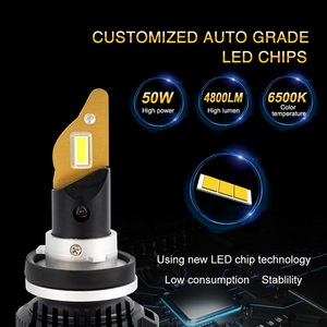 Kho báu H11/H8/H9 xe máy và tự động Led Đèn Pha bóng đèn 6000K 10000LM chuyển đổi Kit H7 H4 xe Led Đèn Pha - Product Image 4