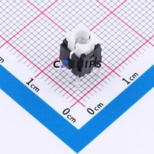 TSL06131-090B330BE-1D01 Tactile Switch Through hole-7P,6x6mm Switch Single Pole Single Throw Rectangle Button 1.8N 6mm - Product Image 1