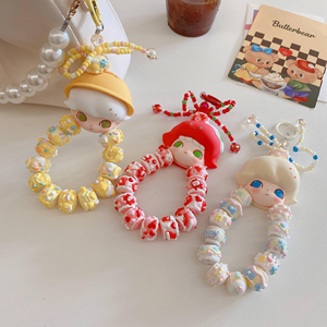 POP MART Oficial Crybaby Crying Again Tears Labubu the Monsters Have a Seat & Exciting Mobile Phone & Accessories Correa para Teléfono Móvil - Product Image 3