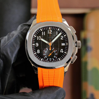 Montre automatique chronographe carrée pour homme, bracelet en caoutchouc silicone, cadran lumineux, étanche, sport, luxe, montre-bracelet habillée
