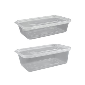 Food Grade PP Disposable Rectangular Takeout Containers Microwave Safe For Food Storage - Product Image 2