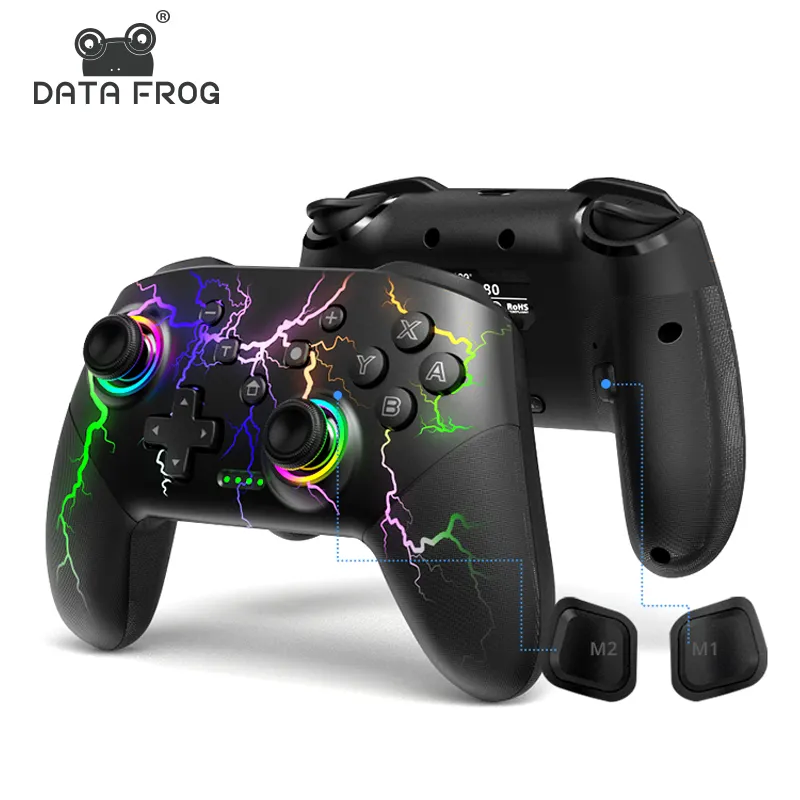 Data Frog S80 Thunder Colour Game Controller For NS/Switch Lite/Oled/PC Wireless Joysticks Gamepad