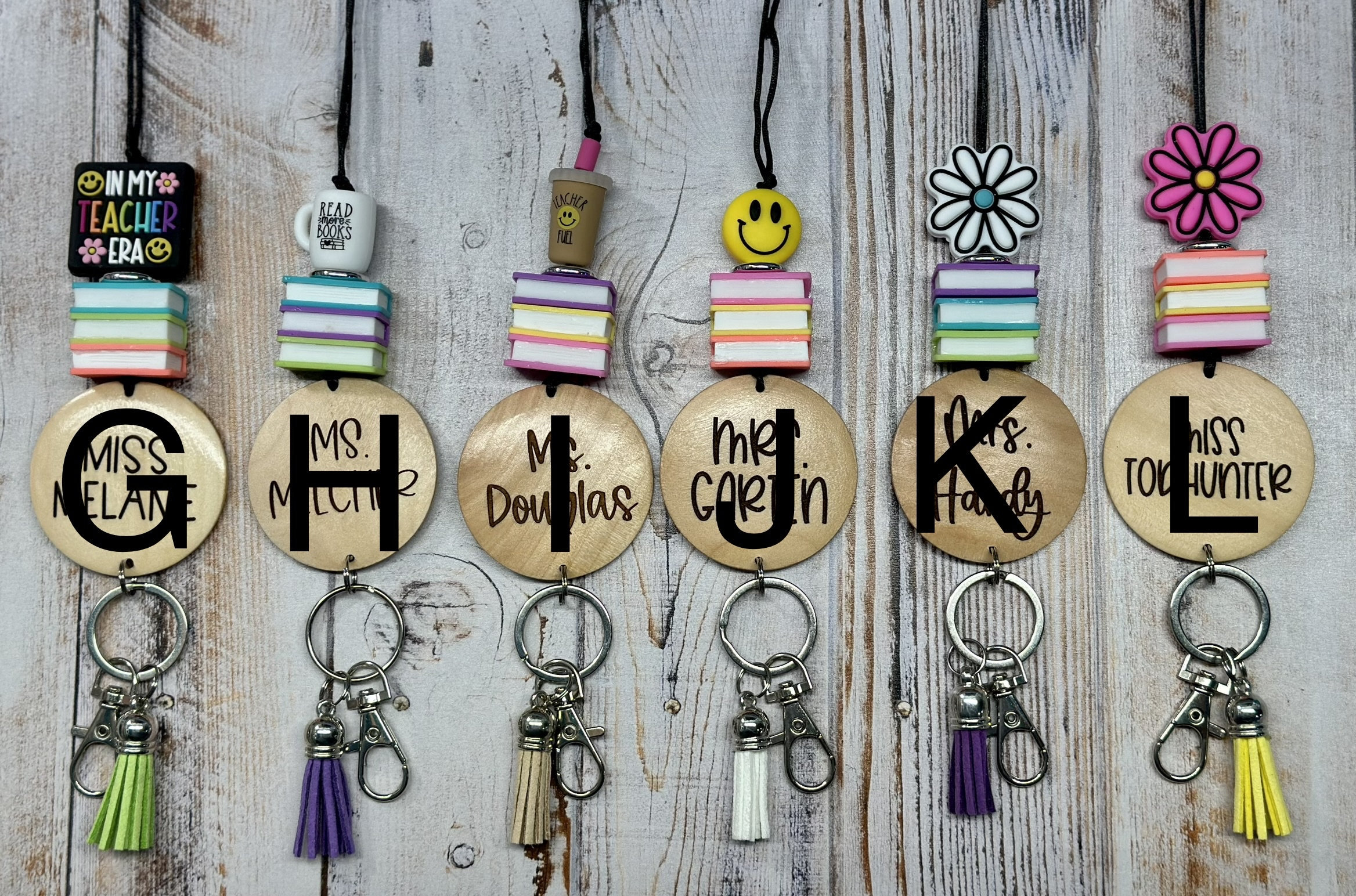 Colorful Silicone Lanyards with Diverse Charm Personalized Apple Notebook Keychain and Lanyard