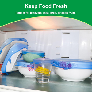 Lfgb खाद्य ग्रेड 6 पैक सिलिकॉन खिंचाव भोजन रसोई के लिए कटोरे के लिए लचीला सिलिकॉन कवर करता है - Product Image 2