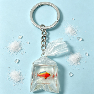 Wholesale 3D Embossed Metal Fish Key Chain Nickel Free Sea Creature <b>Keyring</b> Custom <b>Engraved</b> Logo Promotion Gift - Product Image 6