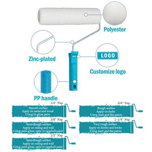 कम MOQ अमेरिकी पेंट रोलर आस्तीन, सफेद पॉलिएस्टर epoxy के लिए पेंट रोलर, पूर्ण आकार और OEM पैकिंग अनुकूलित - Product Image 3