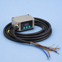Sensor Jarak Laser CMOS ZHIMAN Pengukuran Perpindahan Linier Tanpa Kontak NPN PNP Analog 4-20mA RS485 Identifikasi Objek