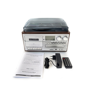Tocadiscos Portátil Retro Multifunción con Radio FM AM para Uso en Casa y Auto, Ranura para Tarjeta USB/SD, Material de Madera - Product Image 5