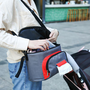 Accesorios para cochecito, <span class=keywords><strong>bolsa</strong></span> Universal para momia, <span class=keywords><strong>bolsa</strong></span> para mamá, <span class=keywords><strong>carrito</strong></span> para cochecito, cesta, gancho, organizador de pañales para bebé - Product Image 3