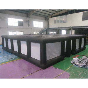 Expédition rapide par avion jusqu'à votre porte, labyrinthe gonflable géant personnalisé pour l'extérieur 8x8m, jeux de <span class=keywords><strong>laser</strong></span> tag, <span class=keywords><strong>maison</strong></span> hantée gonflable - Product Image 4