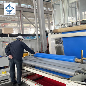 Bâche en toile robuste personnalisée, imperméable, enduite de PVC, tissu polyester 1100 Dtex, rouleau de bâche pour couverture de <span class=keywords><strong>machine</strong></span>/palette/équipement - Product Image 1