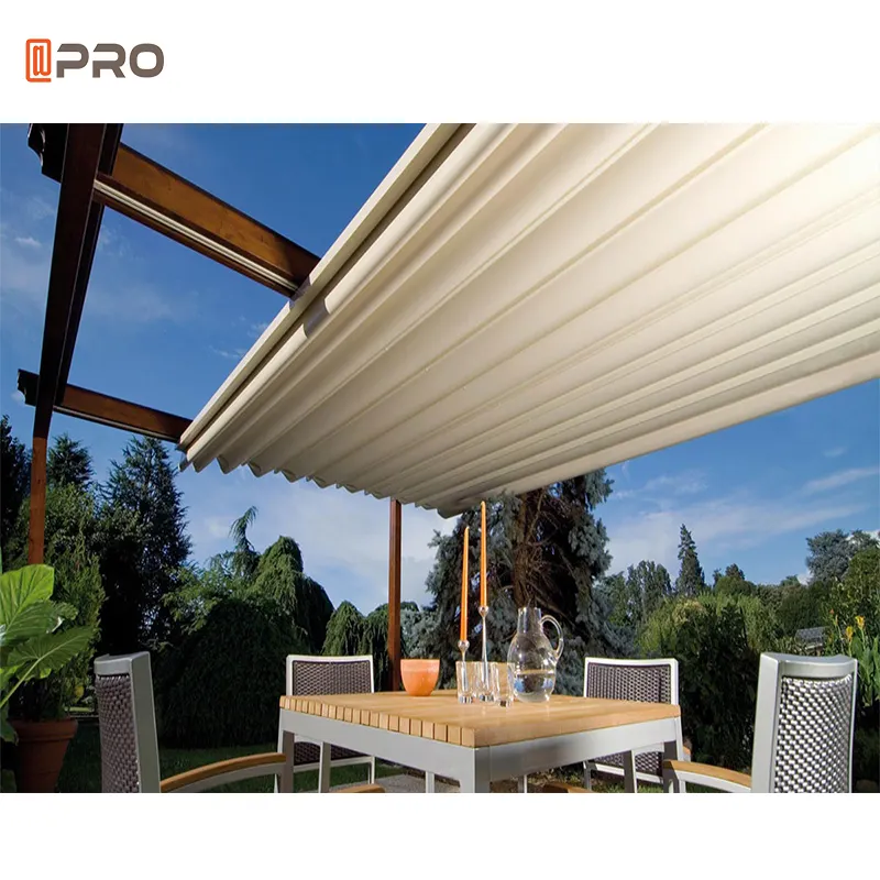 Auvent rétractable Double face, pergola rétractable motorisée de Patio, modèle