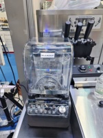 Blender Komersial 2L dengan Penutup, Pisau Stainless Steel, Mesin Penghancur Es Susu untuk Warung Makanan