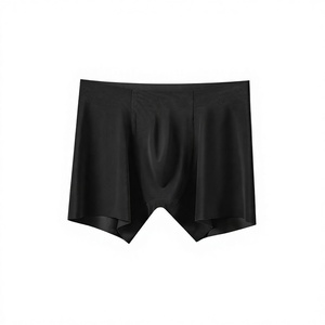 Ropa Interior Masculina de Nuevo Estilo, Calzoncillos Boxer Sin Costuras de Nailon Elástico con Bolsa Moldeada en 3D, Ropa Interior de Pierna Larga para <span class=keywords><strong>Hombre</strong></span> - Product Image 5