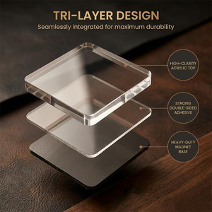 Imán Acrílico en Blanco para Transferencia de Calor, Duradero, para Refrigerador, para Impresión de Fotos, Souvenir, Promoción, para Fotos DIY - Product Image 3