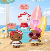 Treandy 100% Auténtico, Set de 30 Piezas, San Rio HLKT, Serie Swimsuit Party Beans, Caja Sorpresa, Mini Figura de Dibujos Animados, Adornos para Habitación