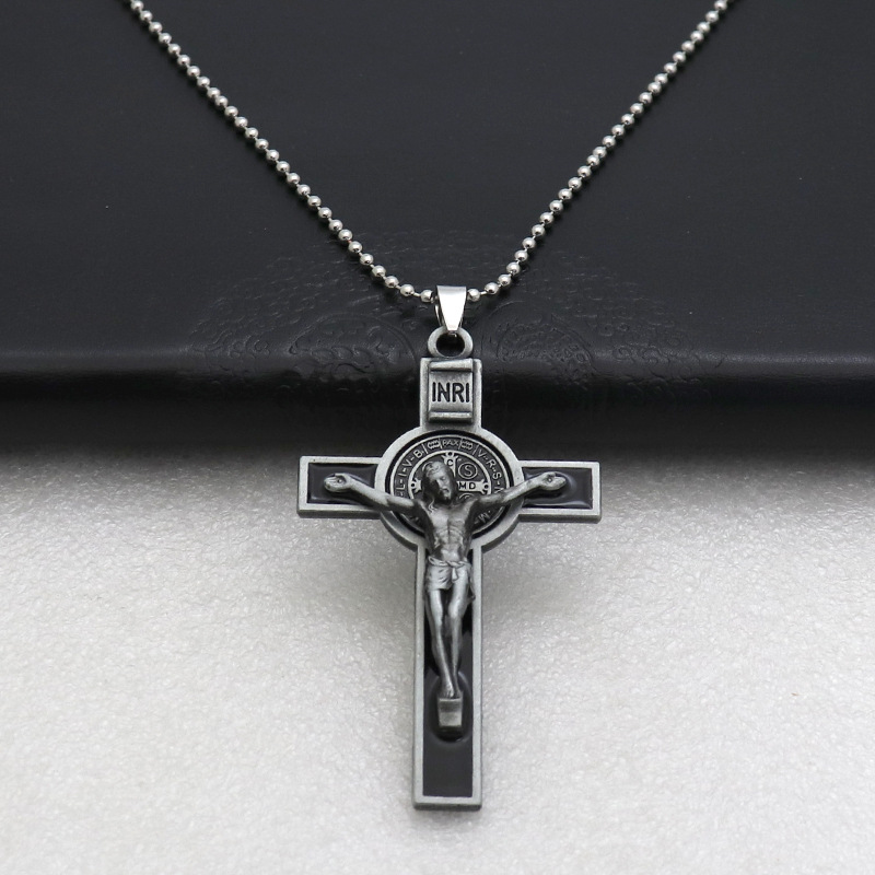 Collier pistolet noir-noir
