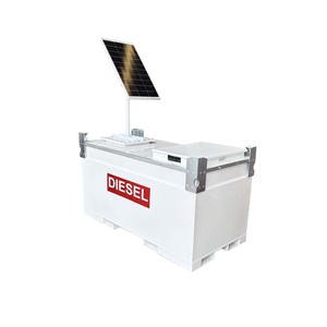 Stationärer Dieselkraftstofftank mit Solarpanel Kohlenstoffstahl-Pumpe UL142-Zertifiziert für USA/Kanada - Product Image 1
