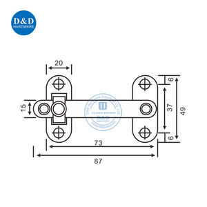 एंटीक तांबे गार्ड ताला साटन स्टेनलेस स्टील सुरक्षा द्वार प्रवेश द्वार के लिए गार्ड - Product Image 5