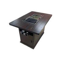 Table de barbecue coréenne multifonctionnelle pour une utilisation en intérieur et en extérieur, pour fondue et barbecue, compatible gaz naturel/GPL et charbon de bois