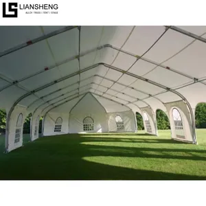 Tenda per feste per eventi Expo con copertura in PVC a doppio rivestimento con tenda per tendone con struttura in alluminio rinforzato