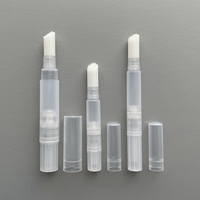 Conteneur Cosmétique Vide Transparent de Haute Qualité, Prix Usine, 1ml 2ml 3ml 4ml, Emballage en Plastique avec Étiquetage Rotatif, Vente en Gros, 100 Pièces
