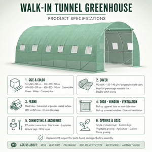 Garden Small Polytunnel Mini <strong>Walk</strong> <strong>in</strong> Greenhouse, PE Plastic Film Tunnel Portable <strong>Green</strong> <strong>House</strong> Mini Greenhouses - Product Image 3