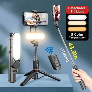 Dodoup L15 Monopod Từ Xa Màn Trập Điền Ánh Sáng Cho Iphone Samsung Xiaomi Điện Thoại Chủ Tripod Không Dây Bluetooth Ảnh Tự Sướng Thanh - Product Image 6