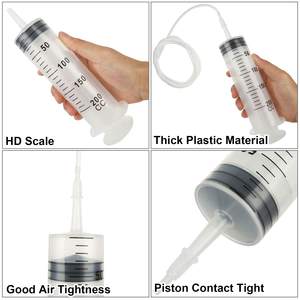 Faktor pasokan langsung Volume tinggi 100-500ml kemasan individu jarum suntik plastik sekali pakai alat suntik kunci Luer tanpa jarum - Product Image 5